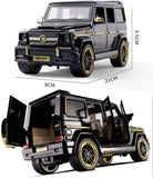 Mercedes-benz G65 Model Die-cast Pull Back Car 1:24 Zinc Alloy Children's Toy with Real Sound and Lights Christmas Gifts for Boys / AMZ
