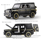 Mercedes-benz G65 Model Die-cast Pull Back Car 1:24 Zinc Alloy Children's Toy with Real Sound and Lights Christmas Gifts for Boys / AMZ