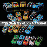 Moonmen 30 Pack Pull Back Cars, Friction Mini Toy Cars Fun Bulk Race Car Set for Kid Ages 3 4 5 6 Years Old, Boys and Girls / AMZ
