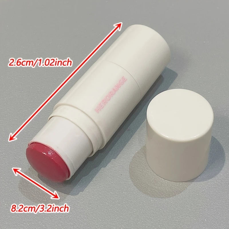 [Natural Nude] HERORANGE Water Gloss Blush Stick | Natural Nude Makeup Highlighter | Creamy Texture | Matte Finish | Light Coverage | Suitable for All Skin Tones | Ideal for Daily Use & Special Occasions / tm