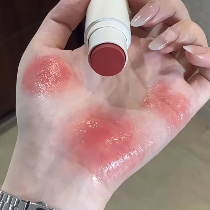[Natural Nude] HERORANGE Water Gloss Blush Stick | Natural Nude Makeup Highlighter | Creamy Texture | Matte Finish | Light Coverage | Suitable for All Skin Tones | Ideal for Daily Use & Special Occasions / tm