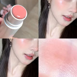 [Natural Nude] HERORANGE Water Gloss Blush Stick | Natural Nude Makeup Highlighter | Creamy Texture | Matte Finish | Light Coverage | Suitable for All Skin Tones | Ideal for Daily Use & Special Occasions / tm