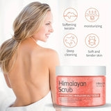Natural Exfoliating Body Scrub - Himalayan Salt Exfoliating Body Scrub 7oz/200g - Smooth, Moisturizing & Brightening Care for All Skin Types / tm