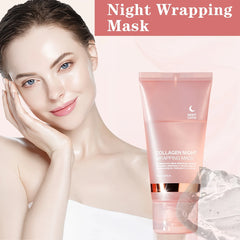 2.5 Fluid Ounces of Collagen Night Moisturizing Mask, Containing Hyaluronic Acid And Niacinamide, Enhances Skin Elasticity, Brightens Complexion, Hydrates, Tightens, And Smooths Fine Lines, Fragrance-Free, Suitable for All Skin Types /tm