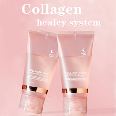 2.5 Fluid Ounces of Collagen Night Moisturizing Mask, Containing Hyaluronic Acid And Niacinamide, Enhances Skin Elasticity, Brightens Complexion, Hydrates, Tightens, And Smooths Fine Lines, Fragrance-Free, Suitable for All Skin Types /tm