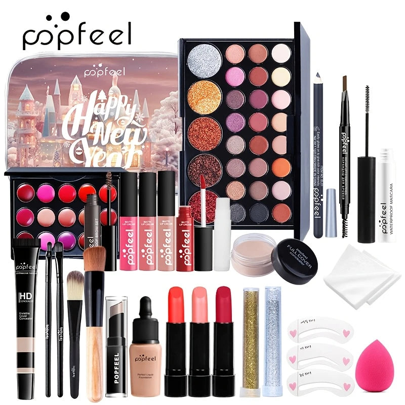 POPFEEL 2025 New Gift Cosmetic Makeup Set Beauty Makeup Box New Year Surprise Gift Mother's Day Present /tm