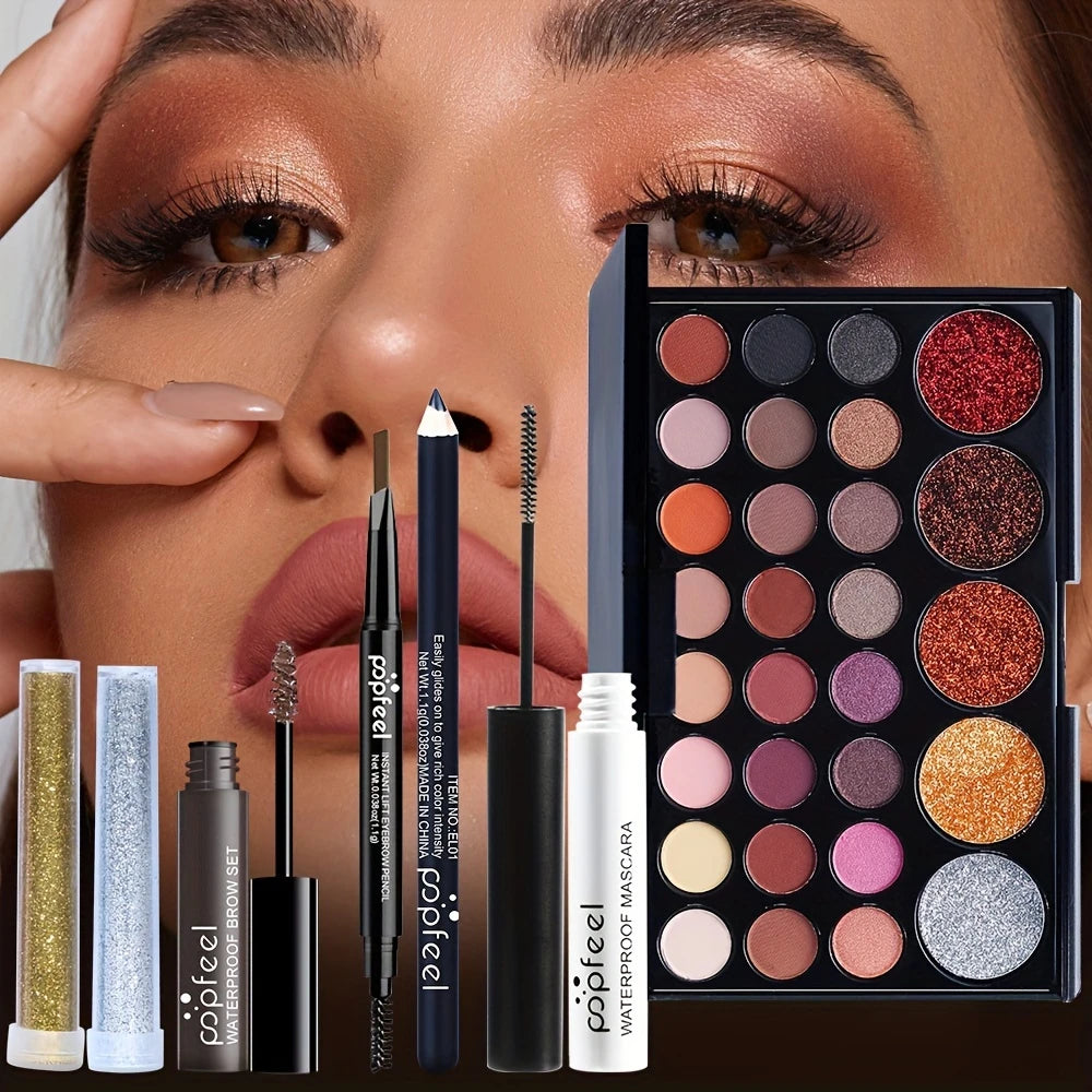 POPFEEL 2025 New Gift Cosmetic Makeup Set Beauty Makeup Box New Year Surprise Gift Mother's Day Present /tm