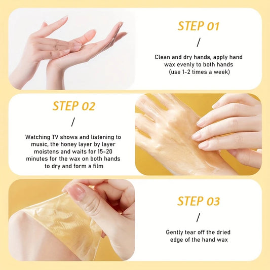 ROZINO Turmeric & Vitamin C Hand and Foot Mask – 50g, Moisturizing & Soothing Care with Natural Plant Extracts, Hypoallergenic, Orange Scent, Softens Light Beige for Smooth Hands and Feet, /tm