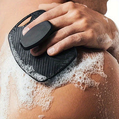 SoftTouch Gentleman's Exfoliator - Ergonomic Non-Slip Handle, Soft Silicone Body Scrubber for Gentle Exfoliation, Easy to Clean & Rinse, No Battery Needed, Perfect for Shower or Bath Time Men's Grooming / tm