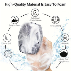SoftTouch Gentleman's Exfoliator - Ergonomic Non-Slip Handle, Soft Silicone Body Scrubber for Gentle Exfoliation, Easy to Clean & Rinse, No Battery Needed, Perfect for Shower or Bath Time Men's Grooming / tm