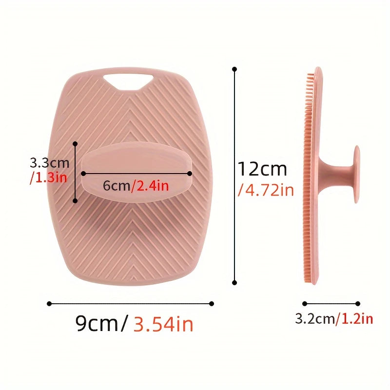 SoftTouch Gentleman's Exfoliator - Ergonomic Non-Slip Handle, Soft Silicone Body Scrubber for Gentle Exfoliation, Easy to Clean & Rinse, No Battery Needed, Perfect for Shower or Bath Time Men's Grooming / tm