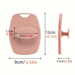 SoftTouch Gentleman's Exfoliator - Ergonomic Non-Slip Handle, Soft Silicone Body Scrubber for Gentle Exfoliation, Easy to Clean & Rinse, No Battery Needed, Perfect for Shower or Bath Time Men's Grooming / tm