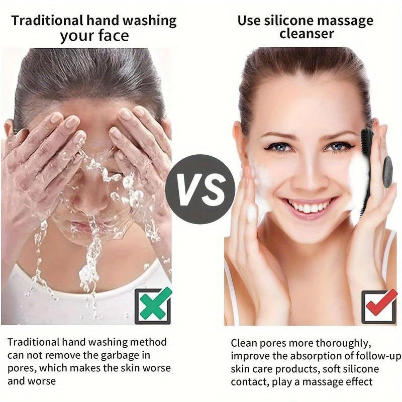SoftTouch Gentleman's Exfoliator - Ergonomic Non-Slip Handle, Soft Silicone Body Scrubber for Gentle Exfoliation, Easy to Clean & Rinse, No Battery Needed, Perfect for Shower or Bath Time Men's Grooming / tm