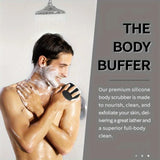 SoftTouch Gentleman's Exfoliator - Ergonomic Non-Slip Handle, Soft Silicone Body Scrubber for Gentle Exfoliation, Easy to Clean & Rinse, No Battery Needed, Perfect for Shower or Bath Time Men's Grooming / tm