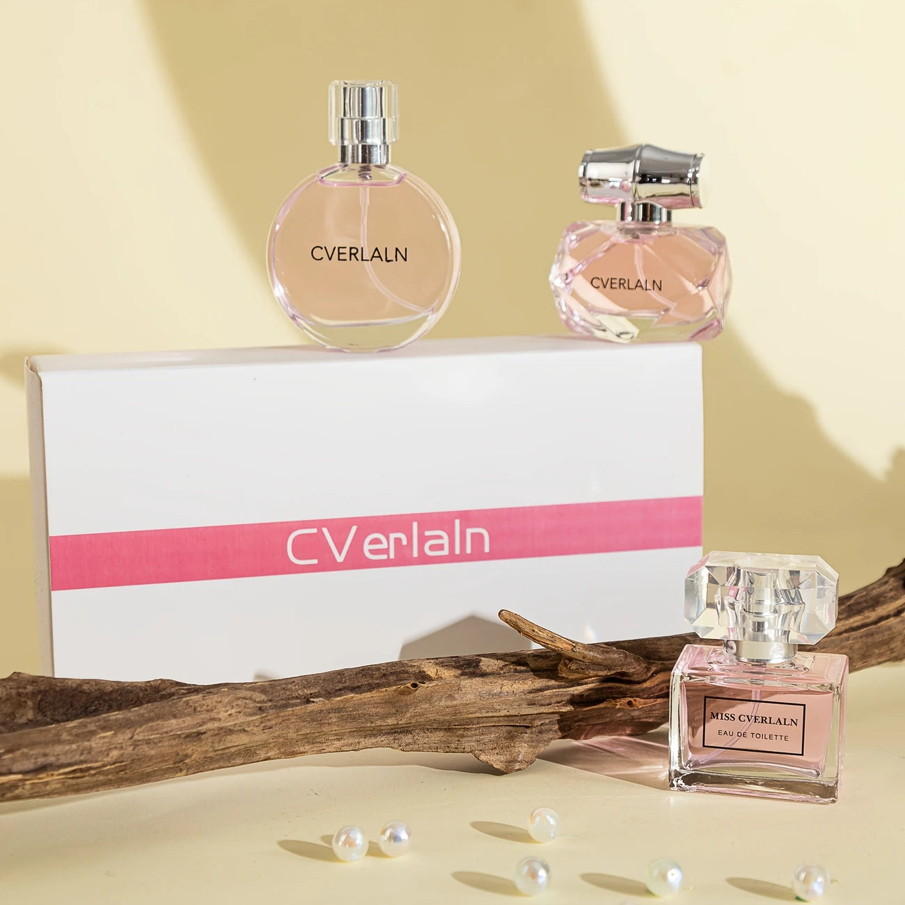 3pcs/set CVerlain Miss Eau de Toilette for Women, Fresh Fragrance, Fruit Notes, Liquid Perfume with 1-2% Essence Concentration, Alcohol-Based, Formaldehyde /tm