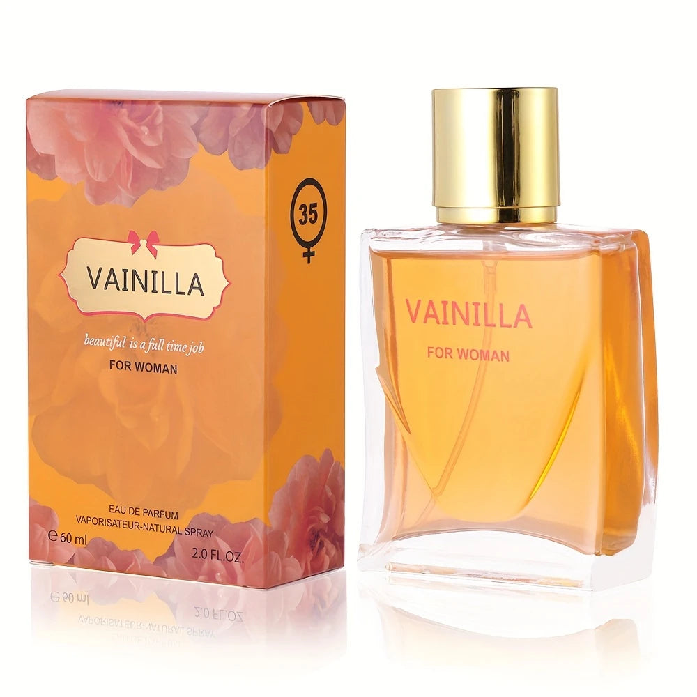 Vanilla Bliss Women’s Perfume - 60ml Floral Scent with Coconut & Convallaria Majalis, Long-Lasting Eau De Parfum Spray, Alcohol-Based, Talc-Free, Ideal for Daily Wear /tm