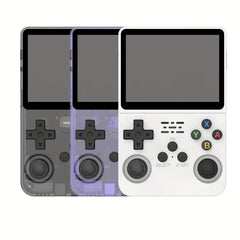 Retro Arcade Open-Source Handheld Game Console: 3D Joystick, 3.5-inch IPS Screen, ArkOS System with 64GB Storage, 20+ Pre-Installed Emulators for Outdoor Play, Non-Wireless, USB-C Dongle Not Included, ABS Material, USB Charging,