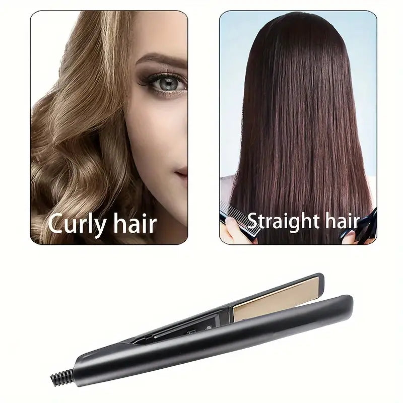 Professional Women's Hair Dryer and Straightener Set, 220V, European Plug, Including Comb and Brush Accessories, Fast Heating, Brush Motor