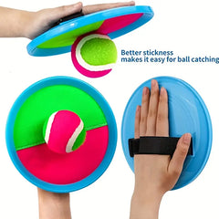 2 Paddles & 1 Ball Goo ball Kids Toys | Outdoor Games, Beach Toys, Toss and Ball Set | Perfect Beach Games Sets Playground Sets for Backyards Easter Gifts for Kids/Adults/Family