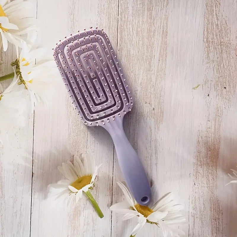 1pcs Hollow Out Hair Comb Anti Static Detangling Hair Comb Fluffy Hair Styling Comb For All Hair Types