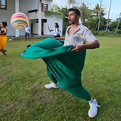 Granny Pants Yard Game, Oversized Granny Pants Outdoor Game for Adults, 8 Elastic Balls+Pump, Backyard Parties and Field Day