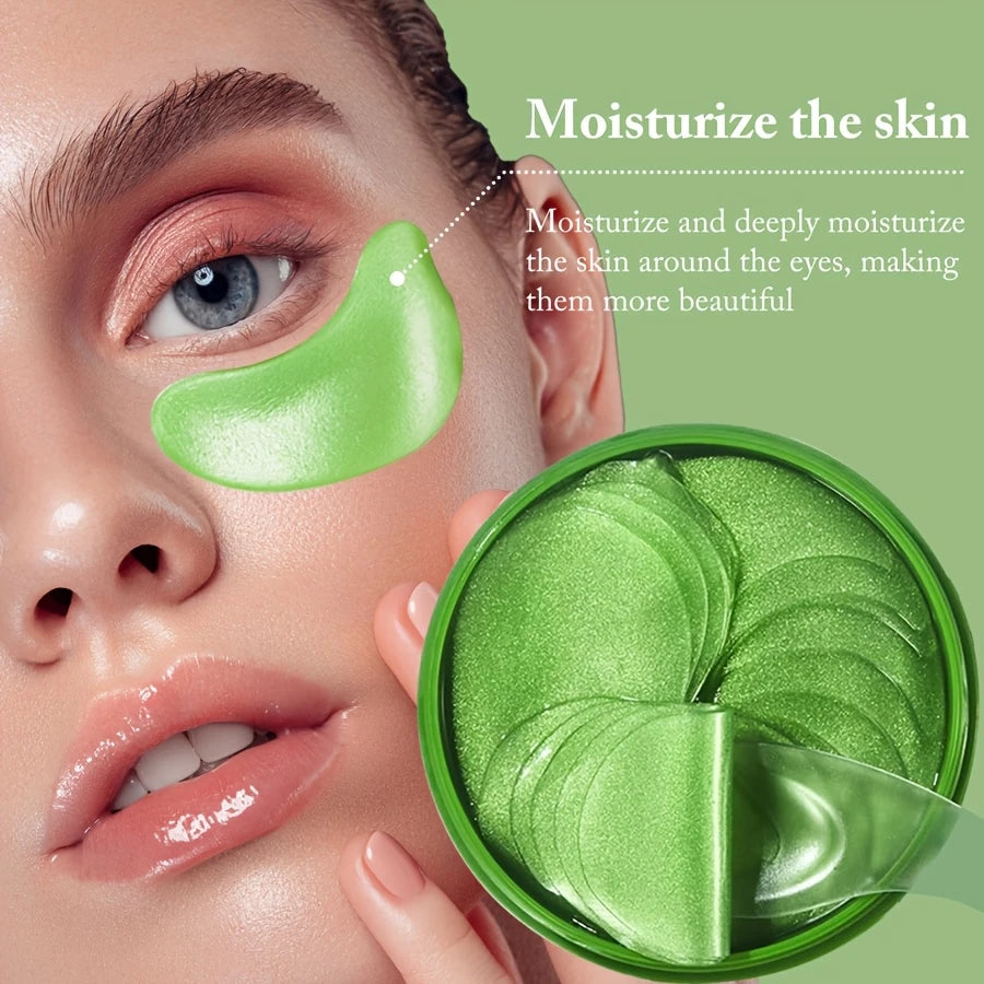 60pcs Aloe Vera & Collagen Eye Mask - Powerful Moisturizing, Delicate & Firm Skin, Radiance & Elasticity for Eye Care & Skin Care /tm