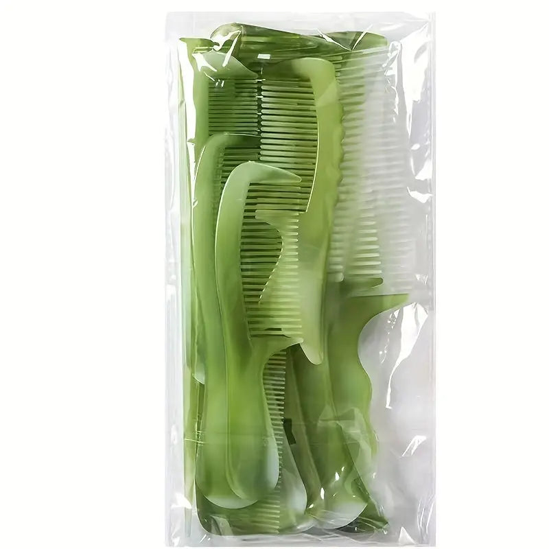 10pcs Thickened Plastic Oxford Comb Set, Home Hairdressing Comb Se